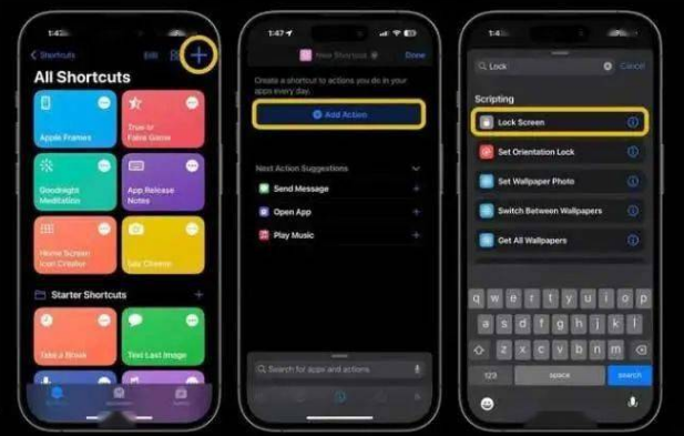 平谷苹果14锁屏维修店分享iPhone14升级iOS16.4后如何创建锁屏快捷方式 